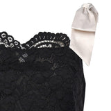 Mini abito Lakeside in pizzo CD4101 BLACK FOR LOVE & LEMONS 