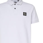 Polo in piqué stretch con patch logo K1S1522002SC S0017V0088 STONE ISLAND 