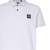 Polo in piqué stretch con patch logo K1S1522002SC S0017V0088 STONE ISLAND 