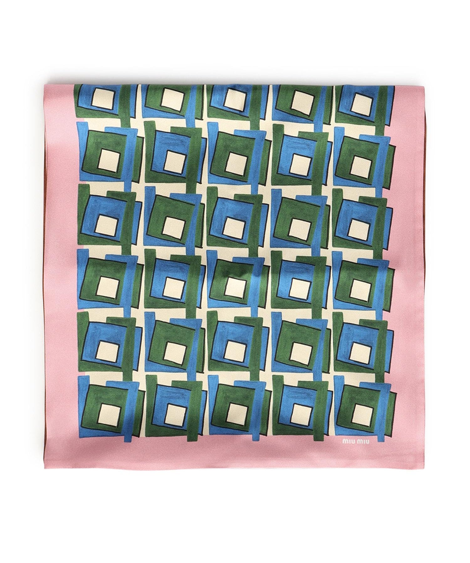 Foulard stampato in seta 5FF065 2IG3F05AG MIU MIU 