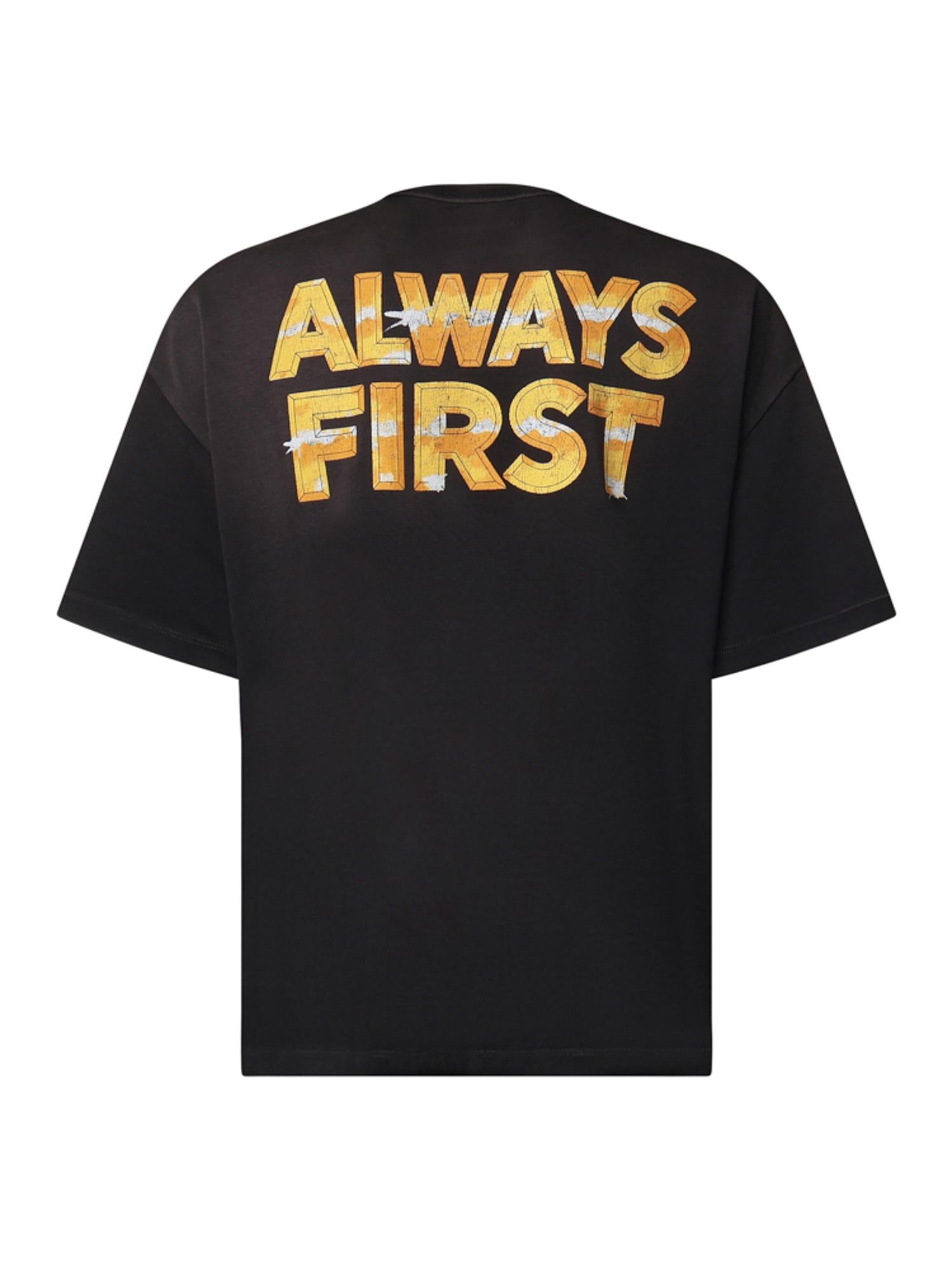 T-shirt con logo in cotone<BR/> AMTOJR1200 001 AMIRI 