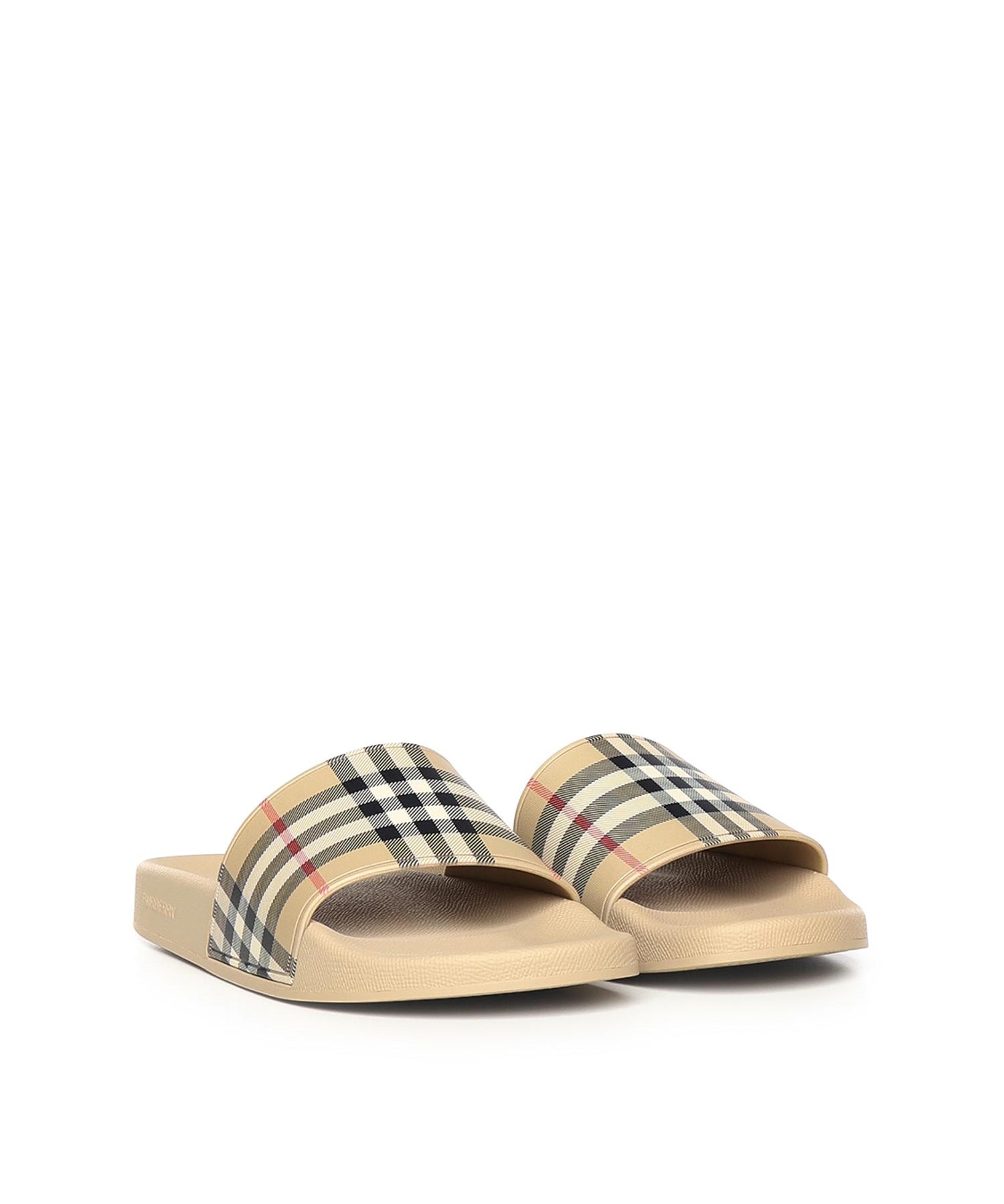 Sandali slides Check 8124941 A7028 BURBERRY 