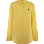 Camicia in lino con logo 211970730 502 POLO RALPH LAUREN 
