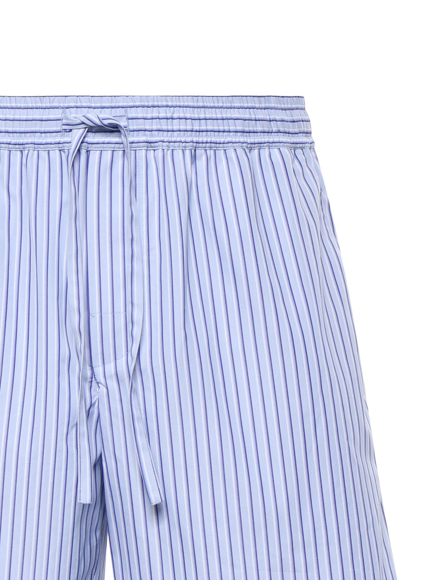 Bermuda in popeline rigato GV5MAT FR513S8052 DOLCE & GABBANA 