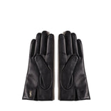 Guanti corti Cassandre in pelle di agnello e cashmere 7603413 YO6801080 SAINT LAURENT 