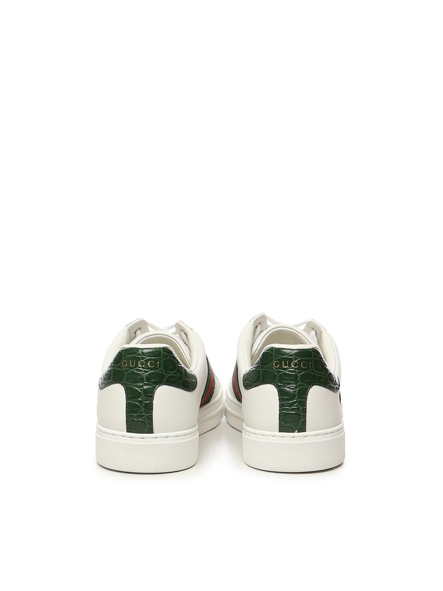 Sneaker Gucci Ace con dettaglio Web 757892 AACAG9055 GUCCI 