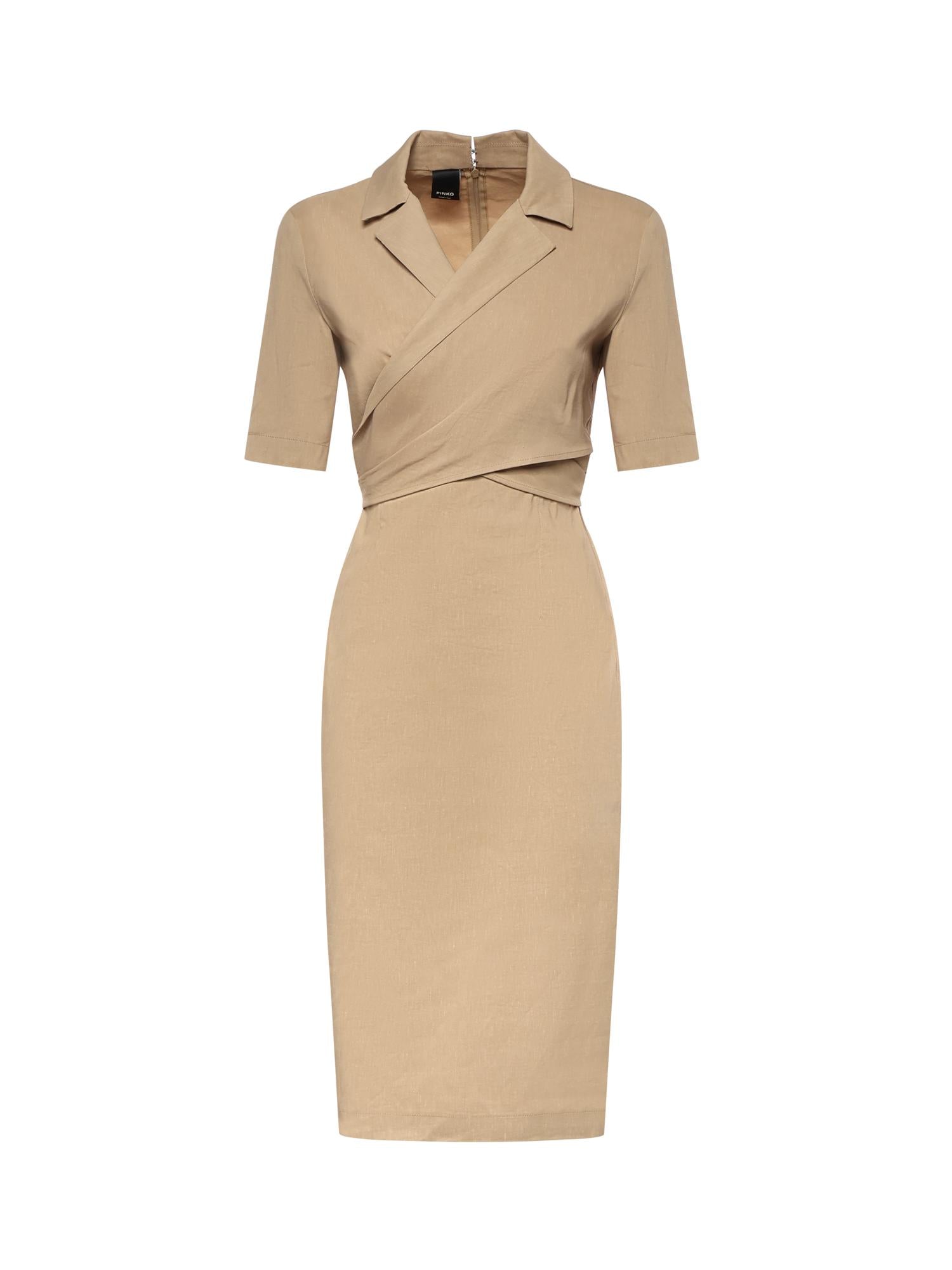 Abito midi con fiocco 106499 A34ID41 PINKO 