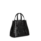 Tote bag piccola Mina 20 in pelle di vitello AA1S06720I251 999 ALAIA 