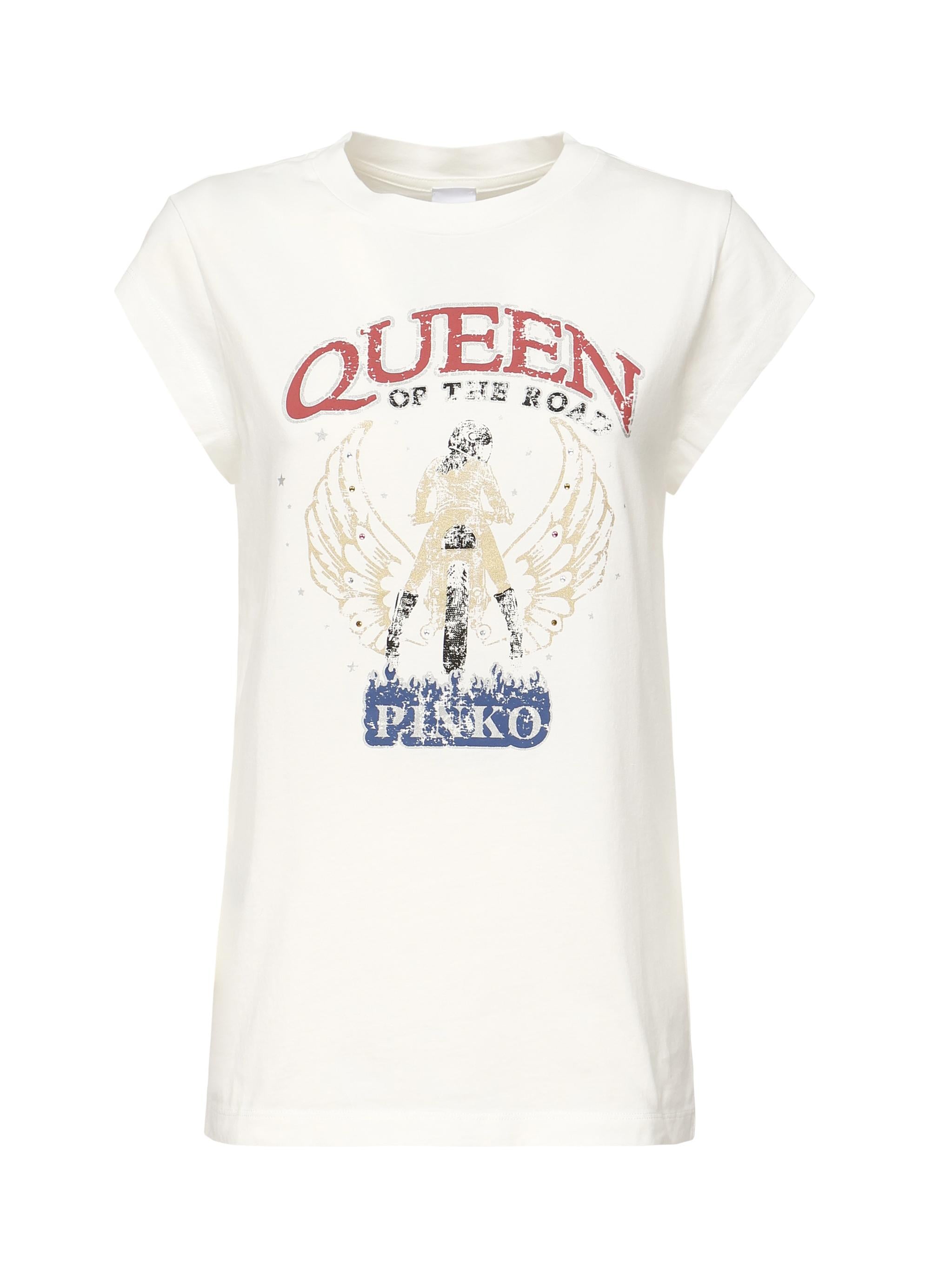 T-shirt con stampa 104603 A2DAZ05 PINKO 