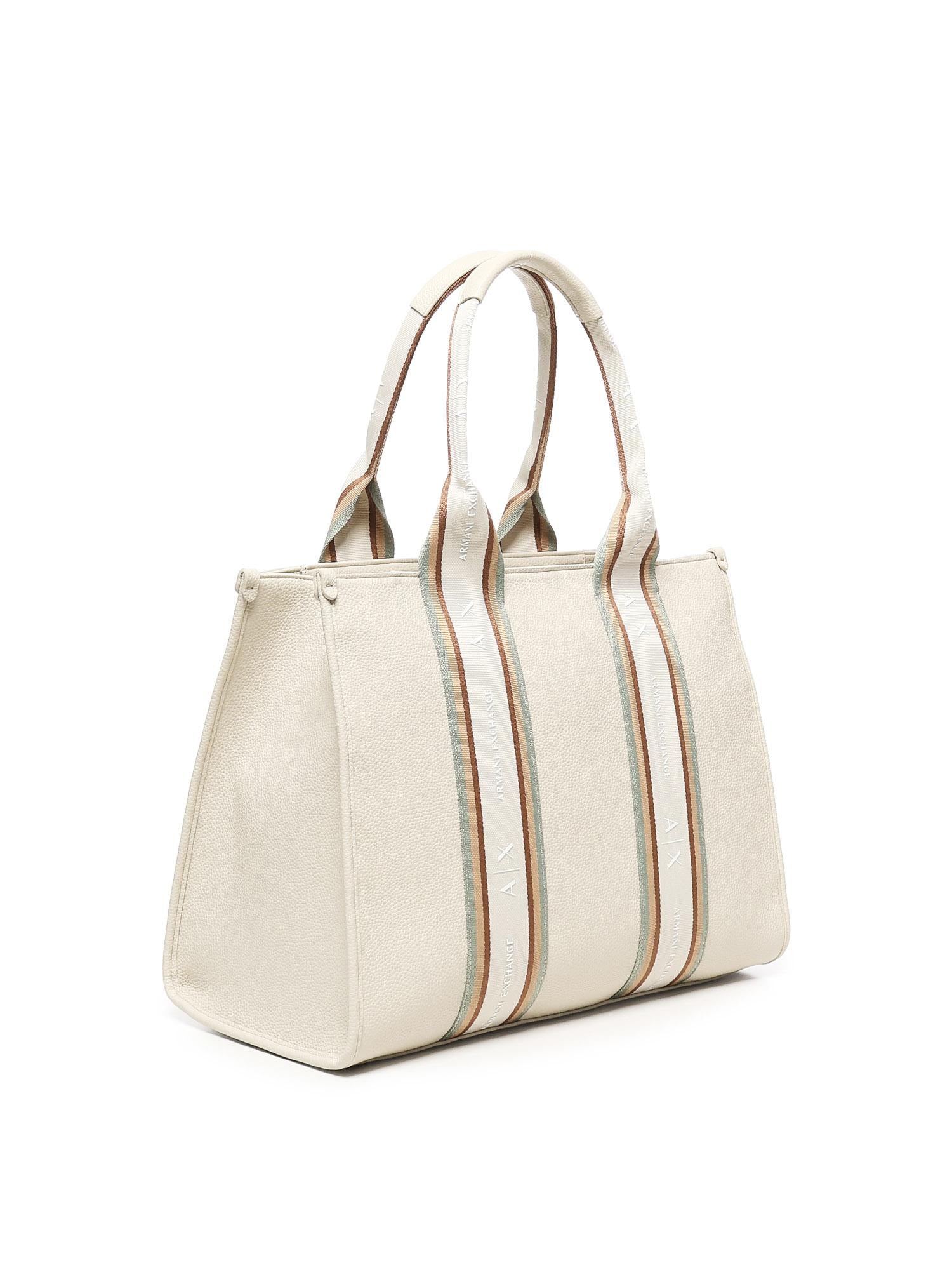 Tote bag con bande a contrasto<BR/> XW000934 AF13685M8126 ARMANI EXCHANGE 