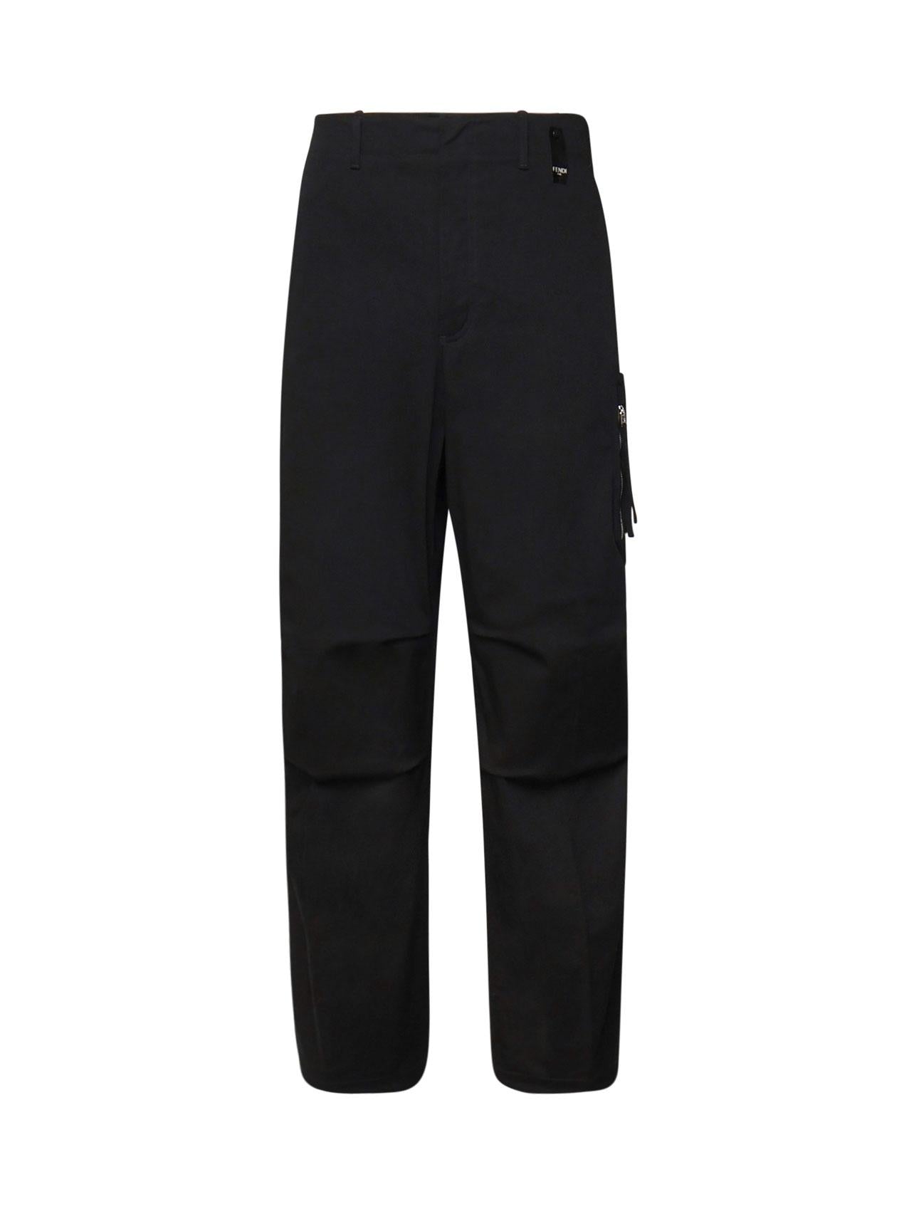Pantaloni cargo con fondo elastico FB0960 AQMVF0QA1 FENDI 