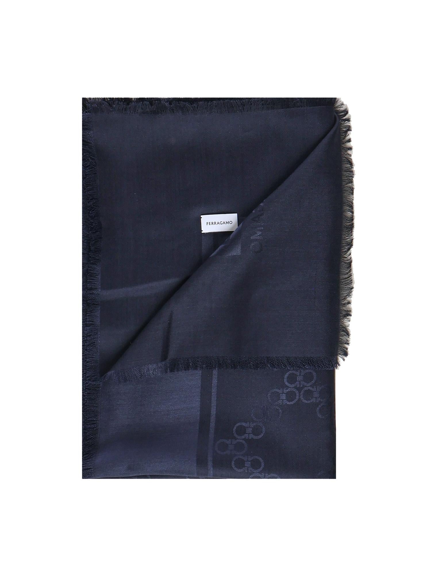 Stola Gancini in seta e lana 321260 791229003 FERRAGAMO 