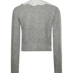 Cardigan con colletto in pizzo RS26123C GR SELF-PORTRAIT 