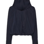 Giacca a vento con cappuccio in seta AA9V1232W128C A09 ALAIA 