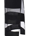 Abito lungo polo a righe COPJS114F5028 BLACK COPERNI 