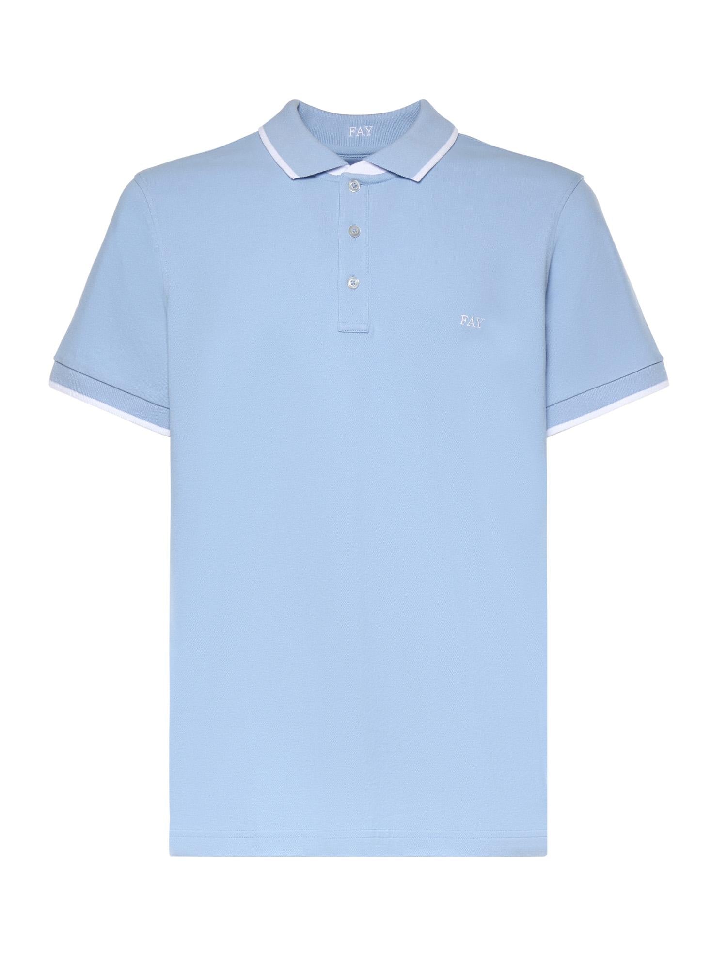 Polo in piquet stretch NPMB252140STDW U600 FAY 