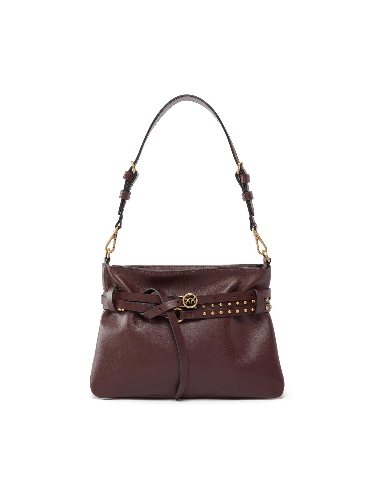 Borsa a spalla Belt Bag Mini in pelle 106177 A0QOR49Q PINKO 