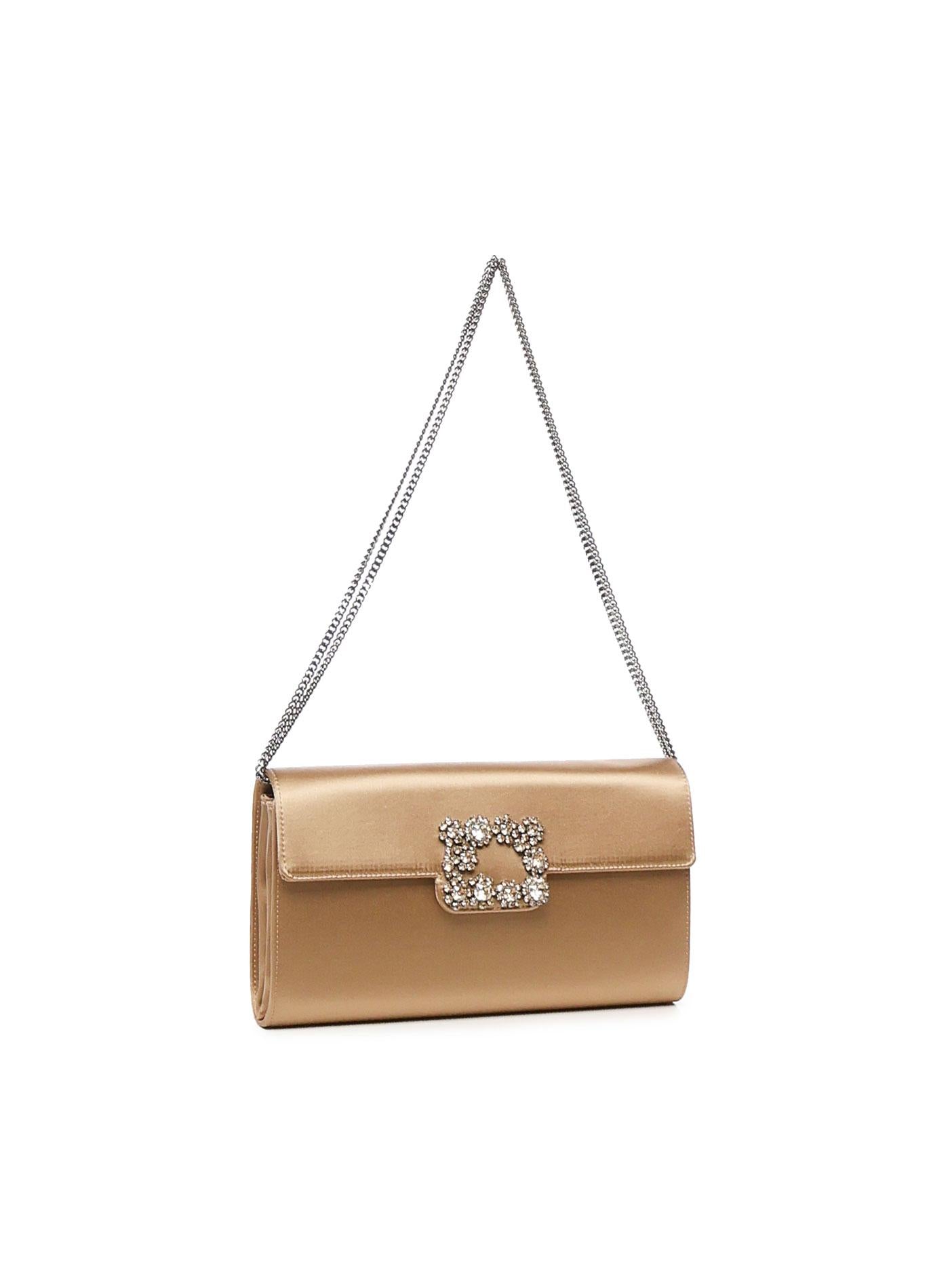 Pochette Efflorescence in raso RBWAMFD0207RS0 C603 ROGER VIVIER 