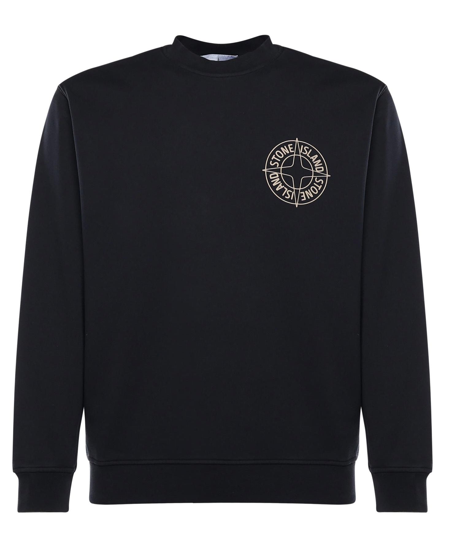 Felpa in cotone con stampa 'Outline Compass' L1S156100001 S0283V0020 STONE ISLAND 