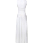 Abito con cut-out in maglia di seta<BR/> AA9R2800K061B 000 ALAIA 