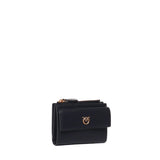 Portafoglio compatto in pelle 103612 A0F1Z99Q PINKO 