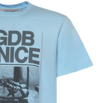 T-shirt in jersey di cotone con stampa GMP01220 P00236850977 GOLDEN GOOSE 