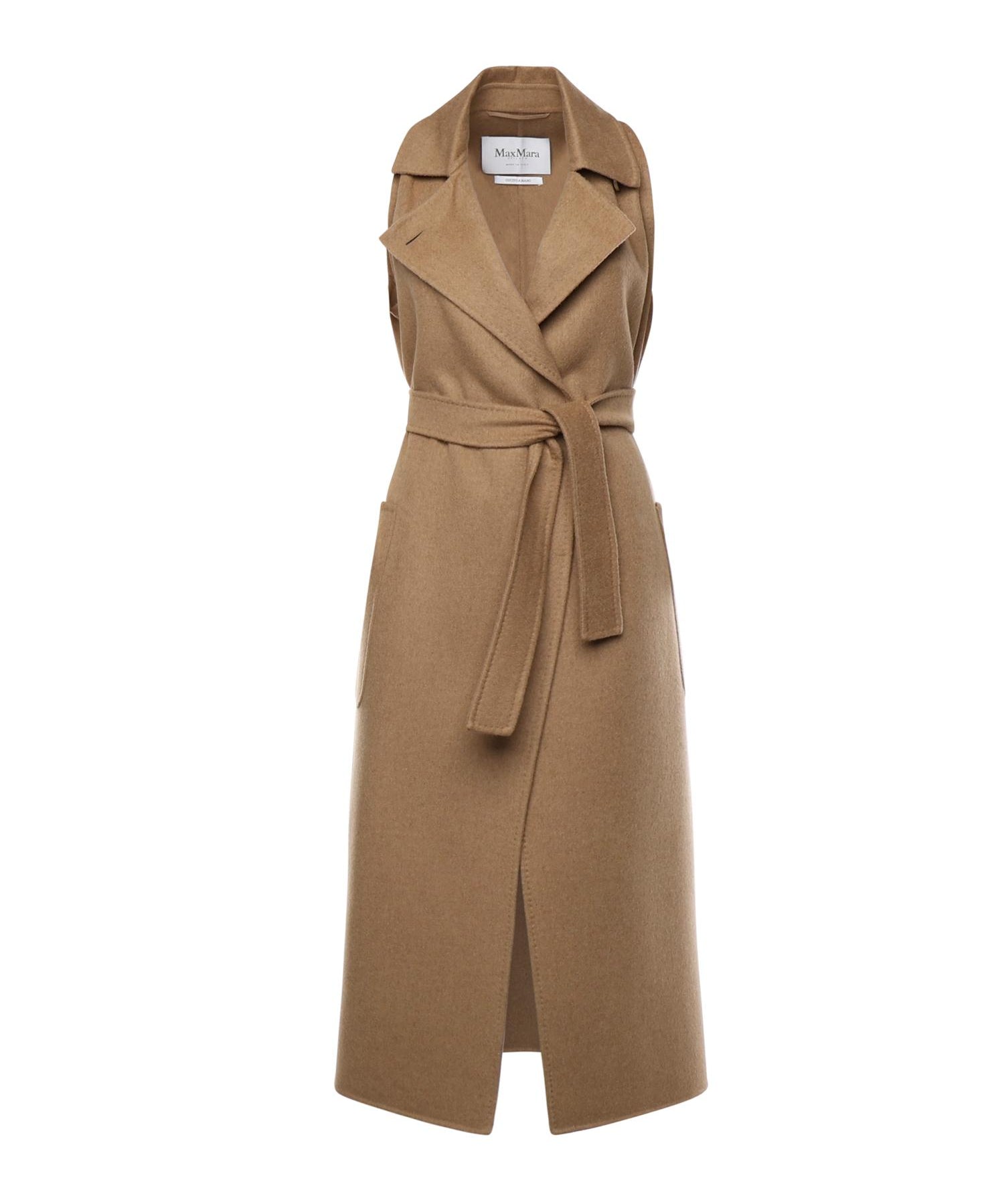 Cappotto smanicato in cammello 2521276193600 001 MAX MARA 