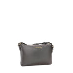 Borsa a tracolla in pelle con logo 73BP9VT03 LOLLI POPPOP BLACK V° 73 