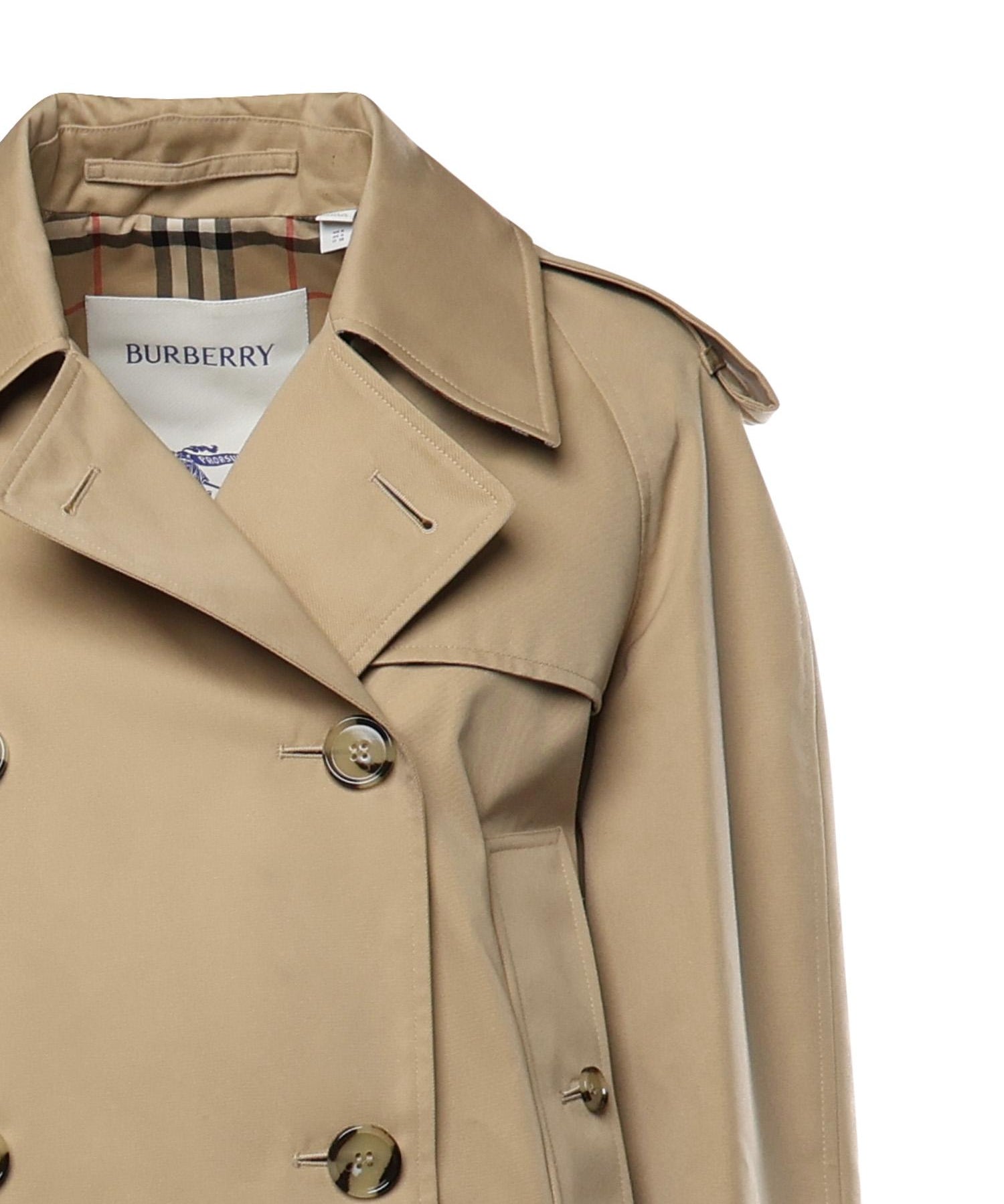 Giacca trench cropped in gabardine 8115792 A1366 BURBERRY 