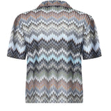 Camicia in viscosa chevron motivo snake DS26SJ03 BR014TS91RM MISSONI 