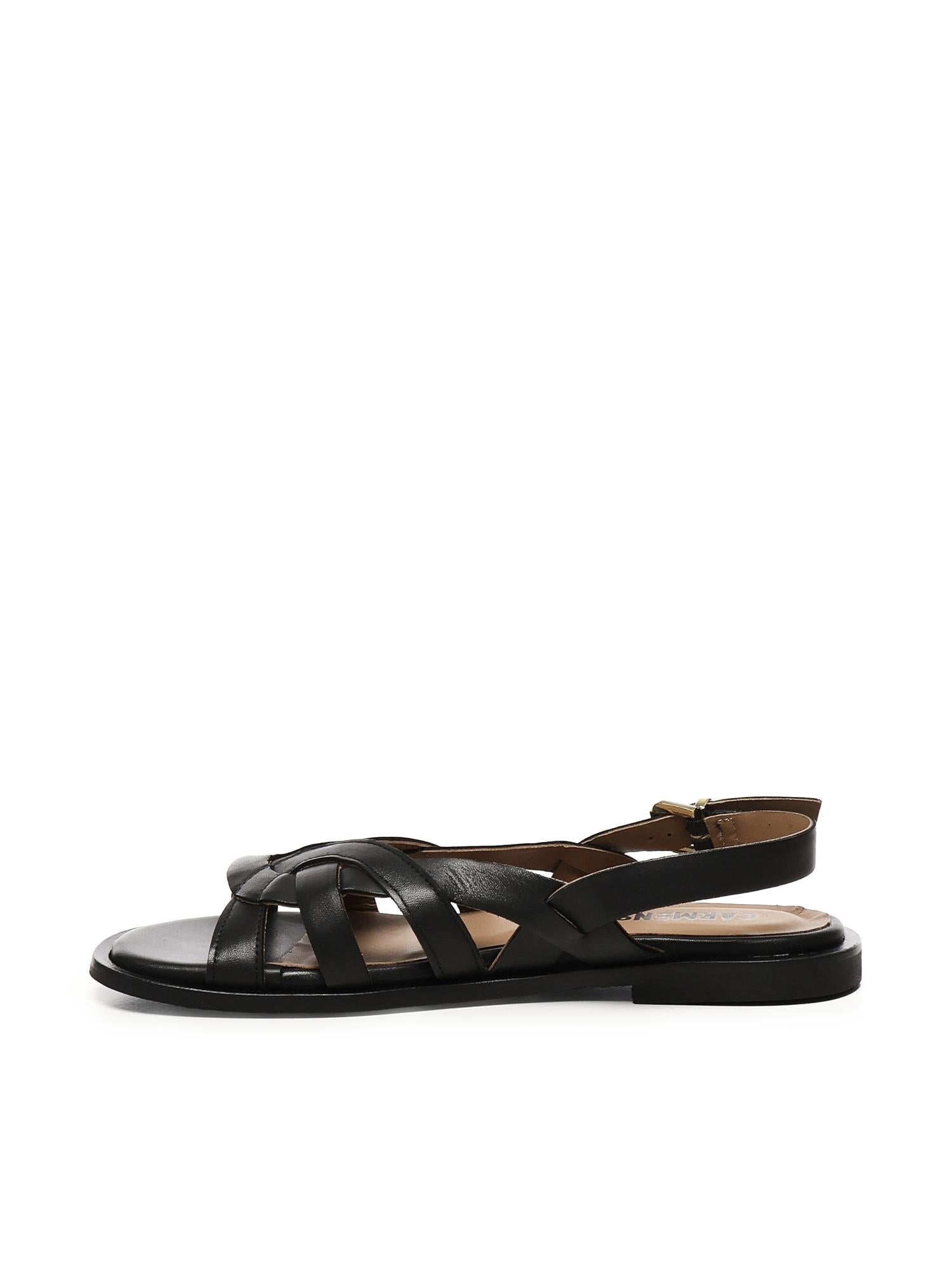 Sandalo Gabietta flat A55193 NERO CARMENS 