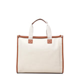 Borsa tote Responsability in cotone 73BS6AF01 RESPONSIBILITY BISNATURALE/CUOIO V° 73 