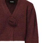 Cardigan in maglia con maniche a sbuffo 114276 2734 ROTATE 
