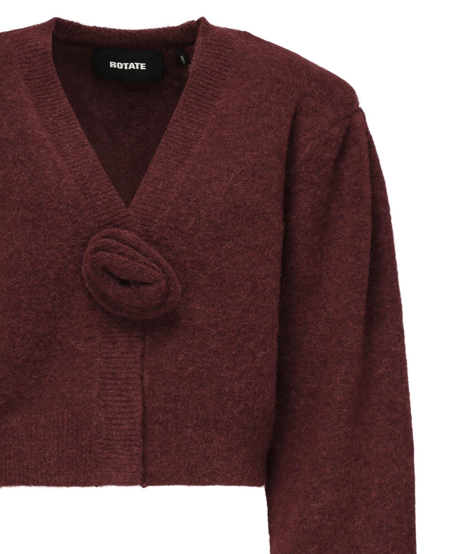 Cardigan in maglia con maniche a sbuffo 114276 2734 ROTATE 