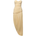 Abito lungo drappeggiato in jersey crêpe 2639250000034  MAGDA BUTRYM 