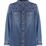 Camicia in denim Studshirt 2V3DB94J 93B558 VALENTINO GARAVANI 
