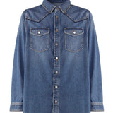Camicia in denim Studshirt 2V3DB94J 93B558 VALENTINO GARAVANI 