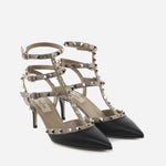 Slingback Rockstud in pelle liscia 6W2S0375 VODN91 VALENTINO GARAVANI 