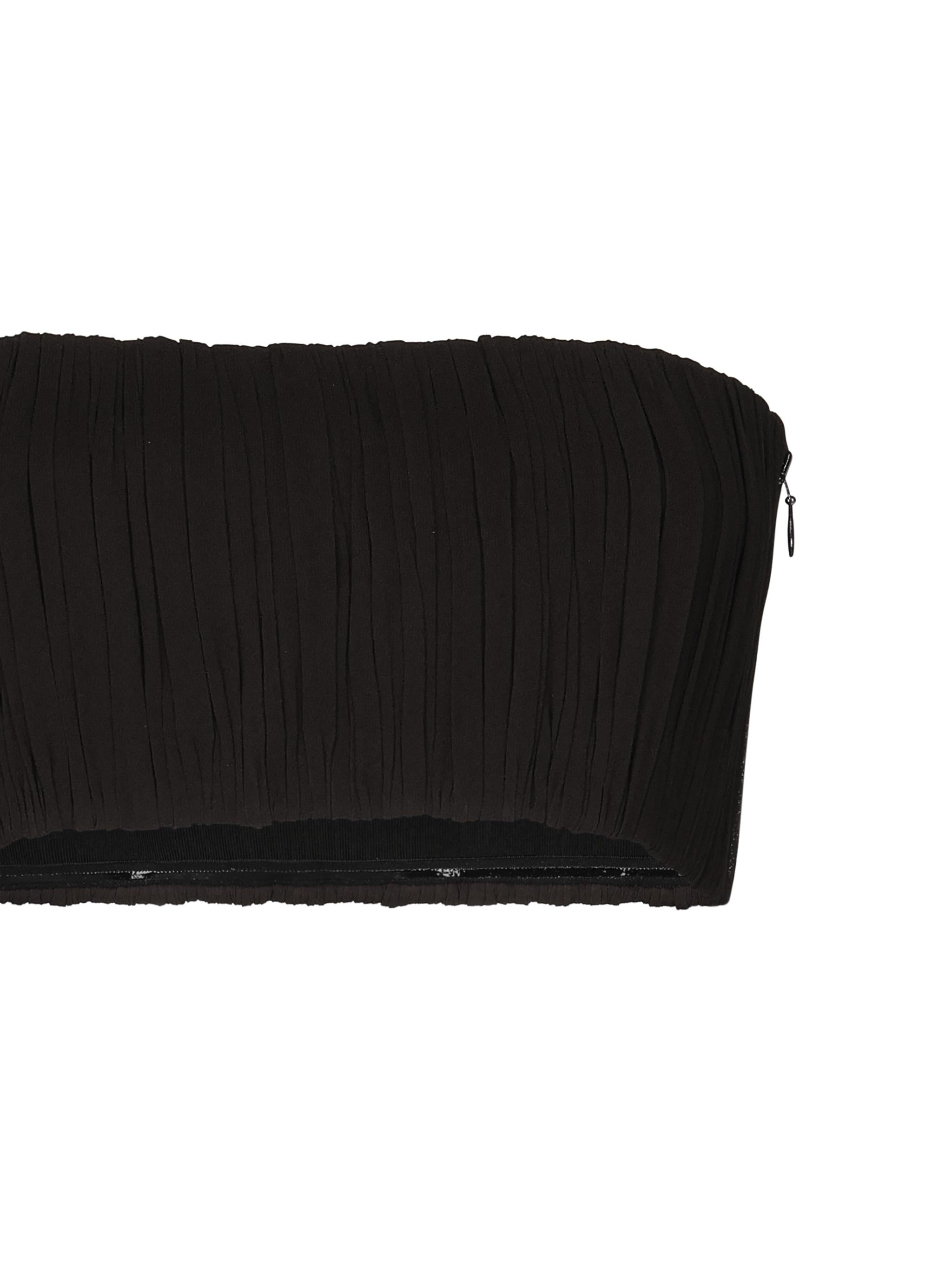 Bralette in georgette AA9H0482T666A 994 ALAIA 