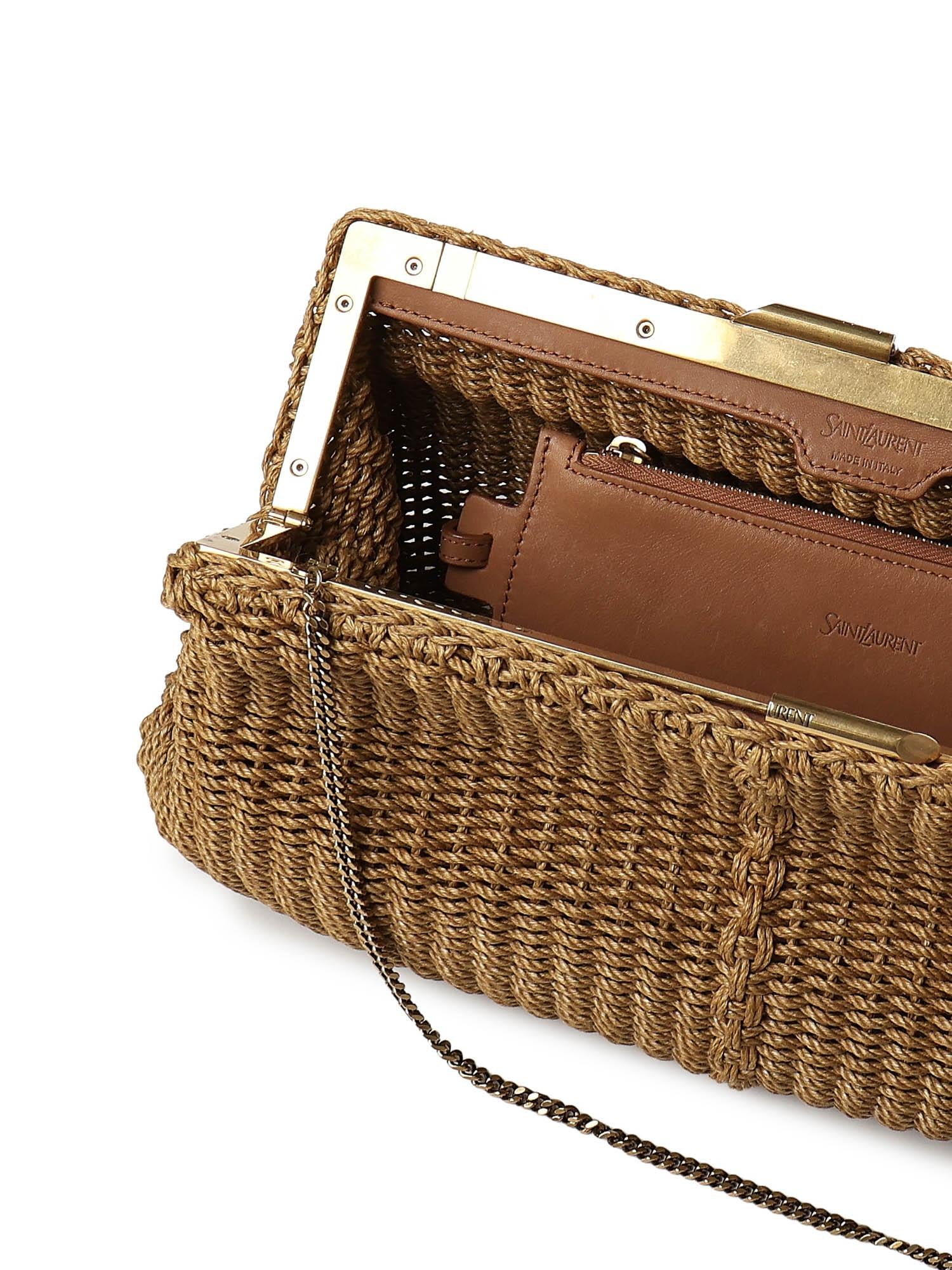 Clutch grande in corda 807822 2M80W2033 SAINT LAURENT 