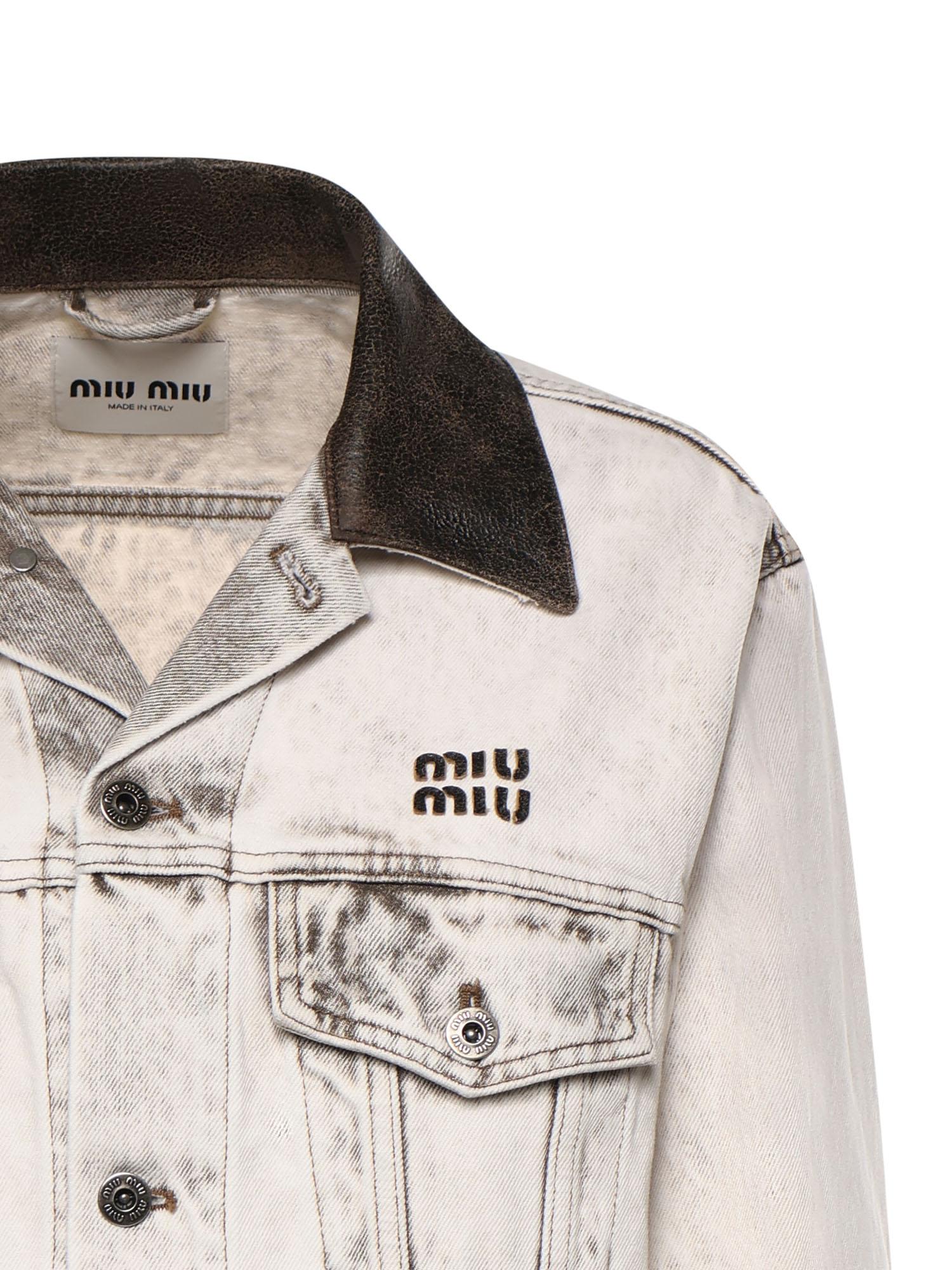 Blouson in denim GWB273 183TF0009 MIU MIU 