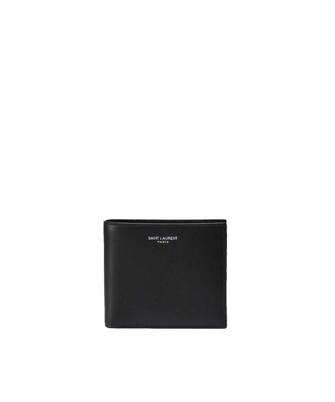 Portafogli bifold con logo 396303 0U90N1000 SAINT LAURENT 