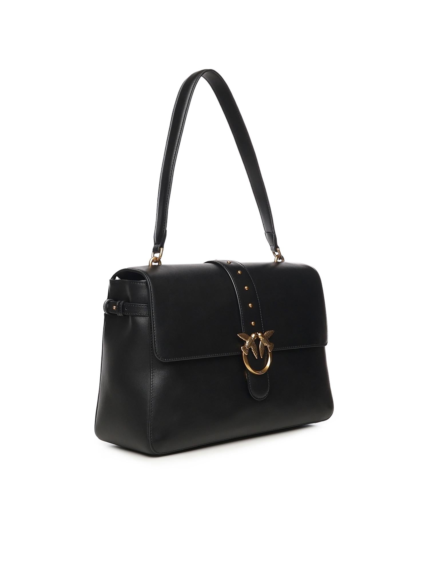 Borsa a spalla maxi Love Bag Slouchy in pelle 105067 A0QOZ99Q PINKO 