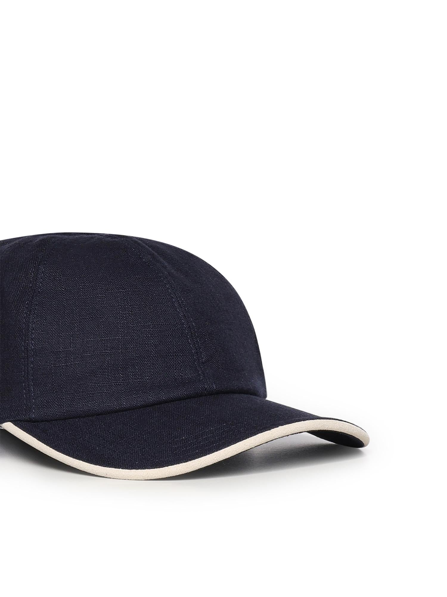 Cappello da baseball in lino e cotone M77CPLM25TES0M226 11-02 ELEVENTY 