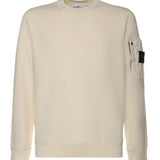 Felpa in cotone con logo L1S156100019 S0410V0093 STONE ISLAND 