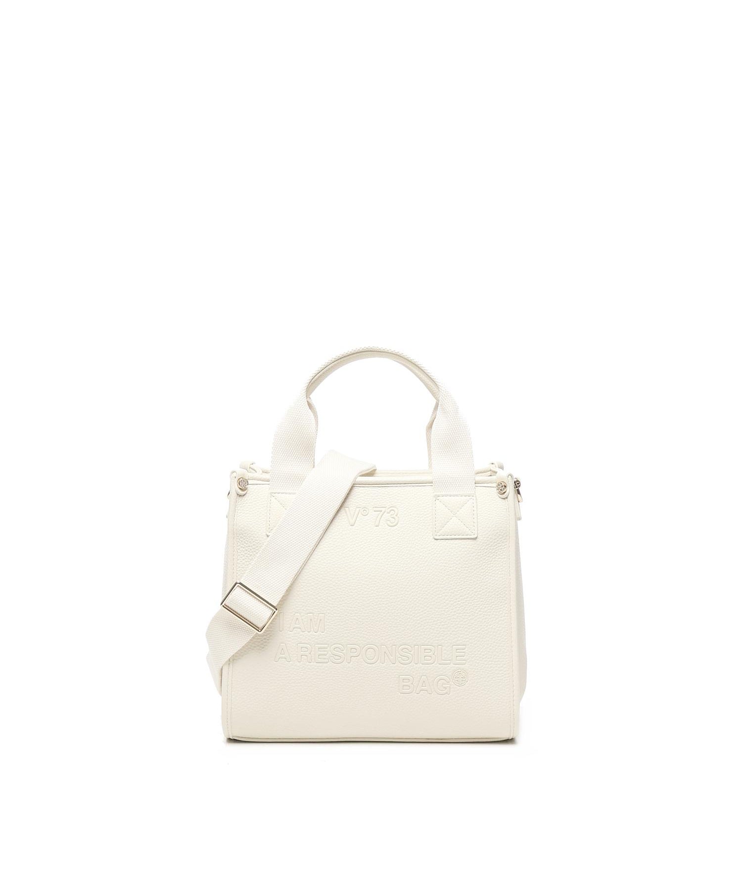 Borsa shopping Responsibility Now 73BS8F301 RESPONSIBILITY NOWOFF WHITE V° 73 