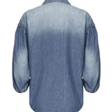 Camicia jeans maniche a tre quarti 104629 A2DTPJO PINKO 