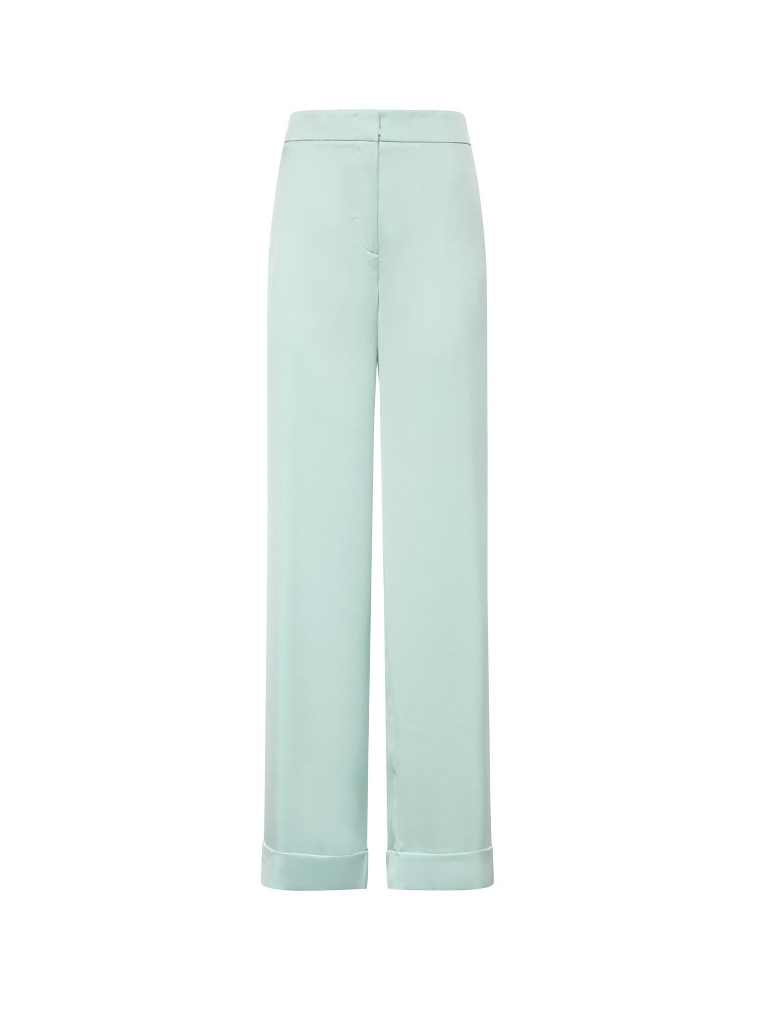 Pantaloni in envers satin 80AAA123 N0707189 GENNY 
