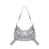 Borsa a spalla Y2K.002 FBBP70002LAM -ARGENTO/NIKEL BIASIA 