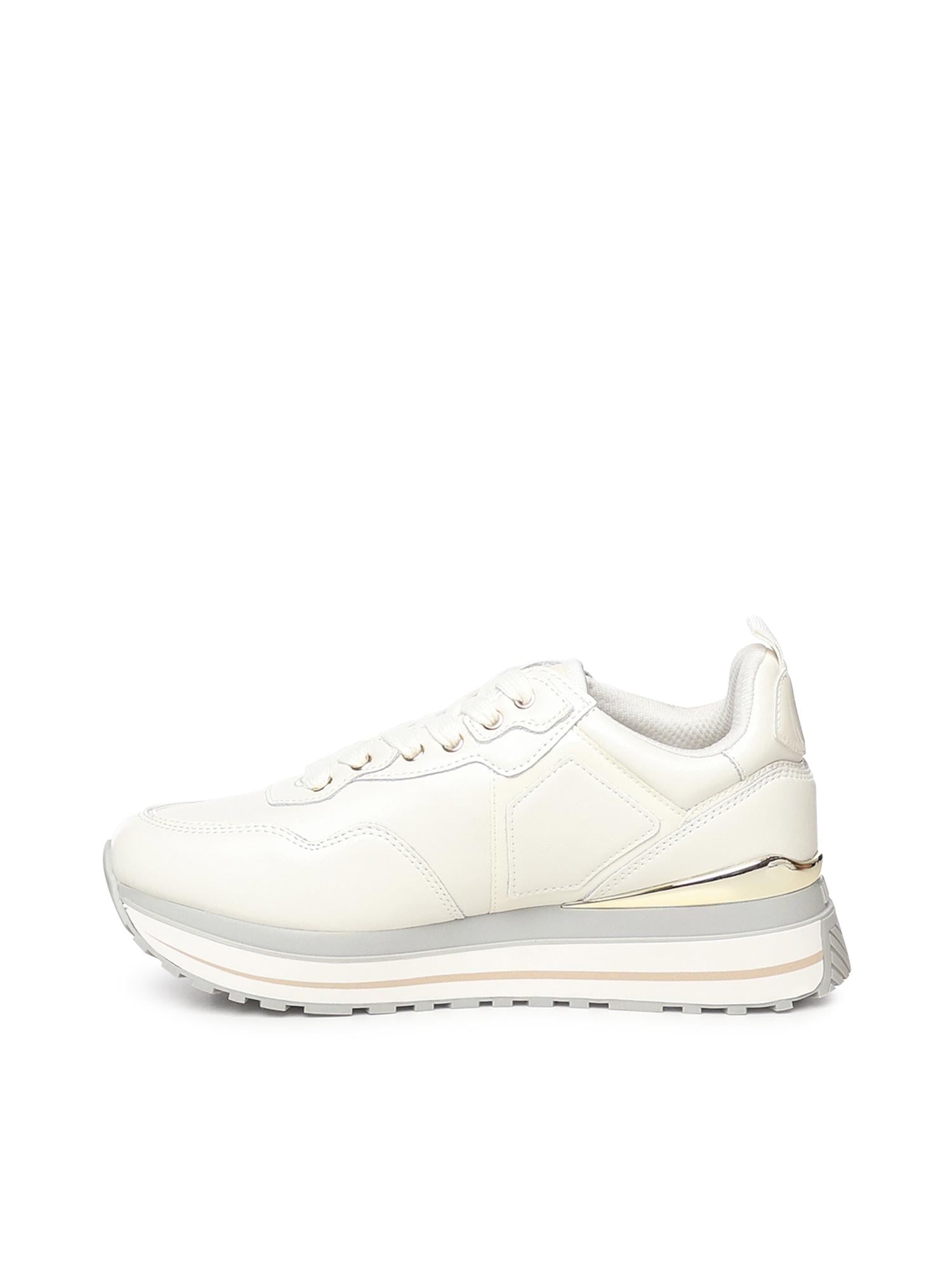 Sneakers platform in pelle<BR/> BF5009P0102 S1400 LIU JO 